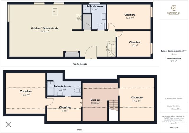 Appartement Duplex &agrave; vendre - 7 pi&egrave;ces - 161 m2 - Rambouillet - 78 - ILE-DE-FRANCE