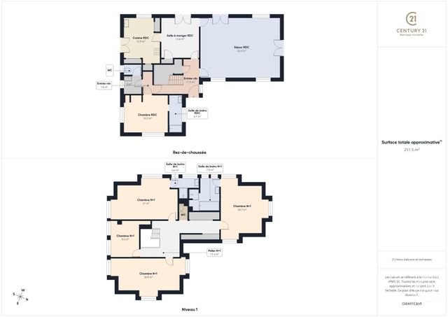 Maison &agrave; vendre - 7 pi&egrave;ces - 224 m2 - St Remy L Honore - 78 - ILE-DE-FRANCE