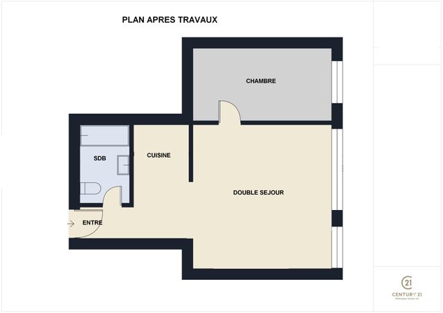 Appartement F2 &agrave; vendre - 2 pi&egrave;ces - 44 m2 - Chartres - 28 - CENTRE
