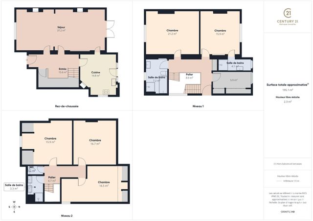 Maison à vendre - 7 pièces - 200 m2 - Chartres - 28 - CENTRE