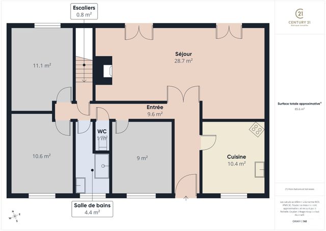 Maison &agrave; vendre - 5 pi&egrave;ces - 92 m2 - Luisant - 28 - CENTRE