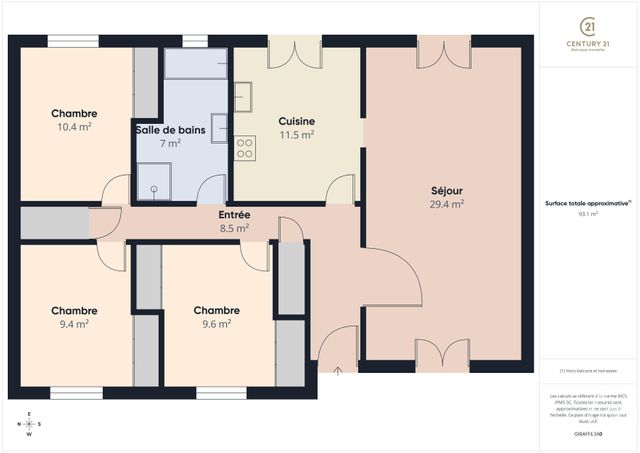 Maison &agrave; vendre - 4 pi&egrave;ces - 89,97 m2 - Chartres - 28 - CENTRE